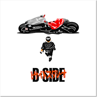 Akira Inspired B-Side Walk (Male - Fair skinned) Posters and Art